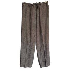 Objects Gold Sz M Raw Silk Lined Pants Medium Drawstring Waist Women's Trousers